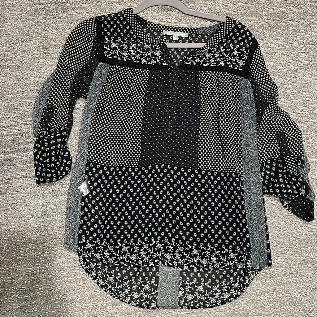 Daniel Rainn Patchwork Top With Cami